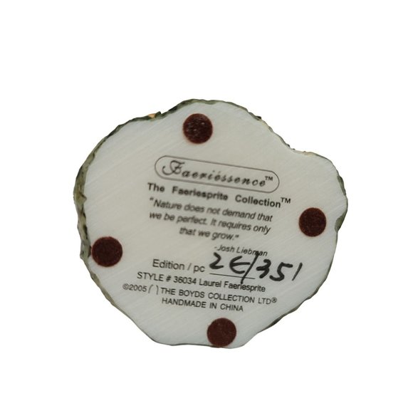 boyds bears Laurel Faeriesprites Stained Glass Fairy Wings Boyd Figurine collect - Picture 3 of 12